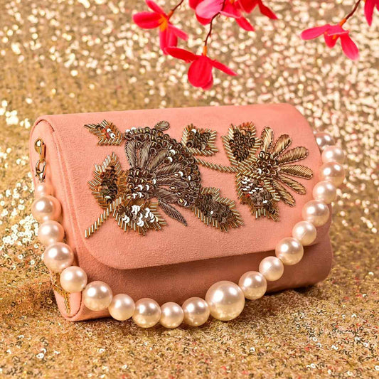 Suede Embroidery Women Handbag